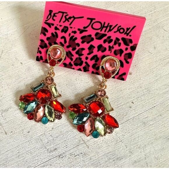 Betsey johnson colorful earrings - Picture 1 of 5